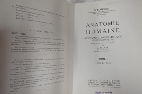 Anatomie humaine, descriptive et topographique - Tome I et II / Éditions différentes. Rouvière H.