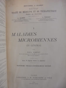 I. MALADIES MICROBIENNES EN GENERAL. Septième tirage.
