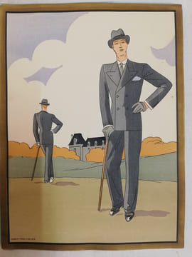 L’Homme Chic, 14 estampes, Hiver 1930.. L’Homme Chic à Paris