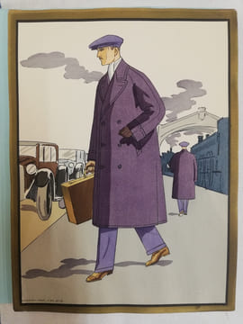 L’Homme Chic, 13 estampes, Hiver 1929.. L'Homme Chic à Paris