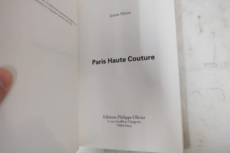Paris Haute Couture
. Janine Hénin
