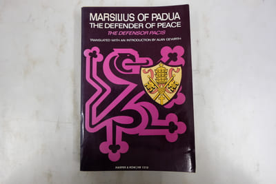 Marsilius of Padua, The defennder of peace 