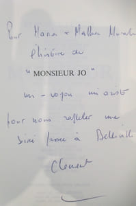 MONSIEUR JO (avec un envoi de l'auteur).