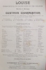 Théâtre National de l'Opéra-Comique. LOUISE Roman Musical en Quatre Actes et Cinq Tableaux.. Gustave Charpentier