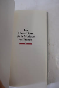Les Hauts Lieux de la Musique en France.
