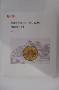 SWISS COINS, 1850-2000. AUCTION 54. 