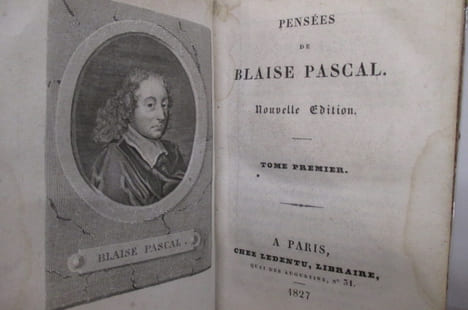 PENSEES DE BLAISE PASCAL. En 2 tome dans 1.. Blaise Pascal