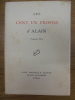 Les Cent un Propos d'Alain. Cinquième Série.. ALAIN [Emile-Auguste Chartier dit].