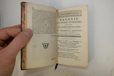 Recueil De Pensées Ingénieuses Tirées Des Anciens Poètes Latins Avec Les Imitations Ou Traductions En Vers François, Rangées Par Classes, Selon Les Divers Sujets.