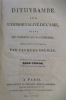DITHYRAMBE sur L'IMMORTALITE de L'AME suivi du PASSAGE DU St-GOTHARD.. Jacques Delille