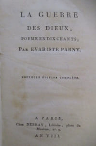 LA GUERRE DES DIEUX. POEMES EN DIX CHANTS.