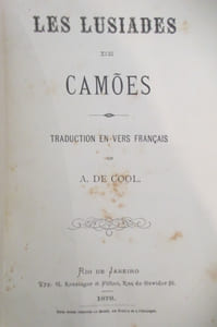 LES LUSIADES de CAMÕES. Traduction en vers Français.