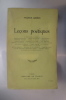 LECONS POETIQUES. 2eme édition.. Francis Jammes