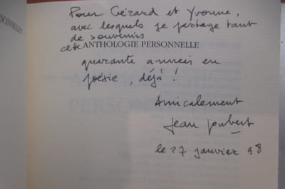 LOT contenant : LA COMPLAINTE DE MORTIMER (N° sur Vergé + Envoi) - LES LIGNES DE LA MAIN (E.O) - LONGTEMPS J'AI COURTISE LA NUIT + CAMPAGNES SECRETES + CINQUANTE TOILES POUR UN ESPACE BLANC (Envoi) + POEMES D'ABSENCE + LA MAIN DE FEU (Envoi) + ONIRIQUES (pointe-sèche de Calvet) + ONIRIQUES (sur Vélin Gris) + ANTHOLOGIE PERSONNELLE (Envoi) + CORPS DESARME A LA MERCI DES ARBRES (Envoi)