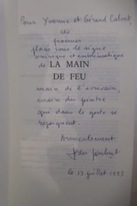 LOT contenant : LA COMPLAINTE DE MORTIMER (N° sur Vergé + Envoi) - LES LIGNES DE LA MAIN (E.O) - LONGTEMPS J'AI COURTISE LA NUIT + CAMPAGNES SECRETES + CINQUANTE TOILES POUR UN ESPACE BLANC (Envoi) + POEMES D'ABSENCE + LA MAIN DE FEU (Envoi) + ONIRIQUES (pointe-sèche de Calvet) + ONIRIQUES (sur Vélin Gris) + ANTHOLOGIE PERSONNELLE (Envoi) + CORPS DESARME A LA MERCI DES ARBRES (Envoi)