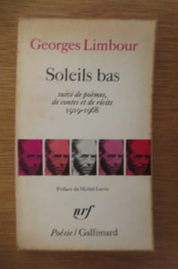 SOLEILS BAS suivie de poèmes, de contes et de récits 1919-1968.