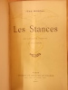 LES STANCES . Jean Moréas / A. de la Gandara (portrait de l'auteur)