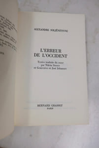 L'Erreur De L'Occident