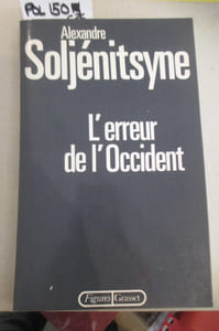 L'ERREUR DE L'OCCIDENT.