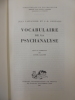 Vocabulaire de la Psychanalyse. LAPLANCHE Jean PONTALIS J.-B