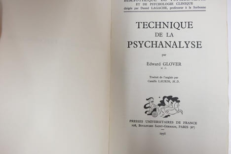 Technique de la psychanalyse. Edward Glover