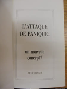 L'Attaque De Panique: Un Nouveau Concept?