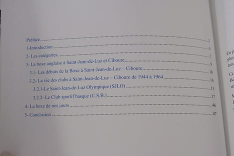 Histoire de la boxe anglaise à Ciboure et Saint Jean de Luz. Jean-Pierre Péré