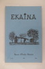 Revue d'Etudes Basques EKAINA N°33. Collectif 