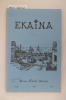 Revue d'Etudes Basques EKAINA N°34 . Collectif 