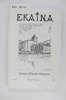 Revue d'Etudes Basques EKAINA N°48 . Collectif 