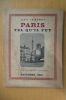 PARIS TEL QU'IL FUT. 104 photographies anciennes.. Louis Cheronnet 