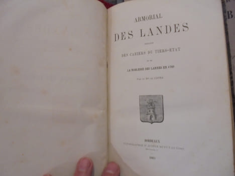 ARMORIAL DES LANDES-. Cauna-Bon de