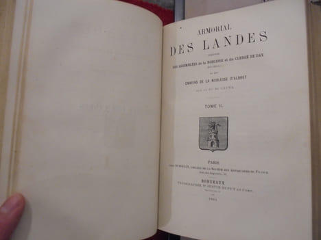 ARMORIAL DES LANDES-. Cauna-Bon de