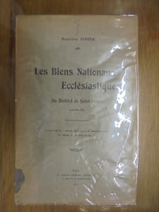 Les Biens Nationaux Ecclésiastiques Du District de Saint-Palais