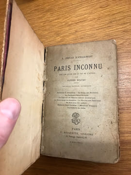 Paris Inconnu. Alexandre d'Anglemont