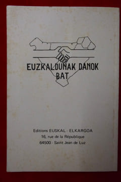 Euskadi 1975 - Euzkaldunak Danok Bat. Collectif