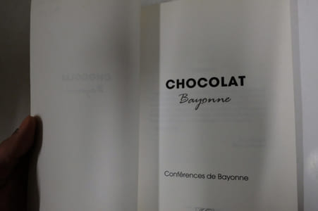 Chocolat, Bayonne : Conférences de Bayonne