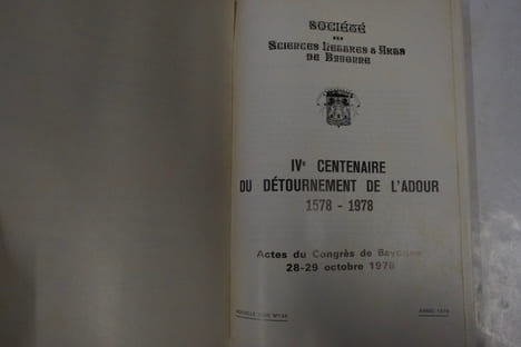 IVe centenaire du détournement de l'Adour 1578-1978. Collectif