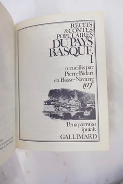 Récits et contes populaires du Pays basque . Pierre Bidart