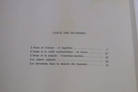 Etains religieux XVIIe, XVIIIe et XIXe siècles. Abbé Paul Bidault