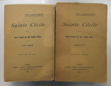 SAINTE CÉCILE ET LA SOCIÉTÉ ROMAINE AUX DEUX PREMIERS SIÈCLES
TOME 1 + TOME 2