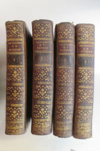 THEOLOGIE DE POTHIER. COMPENDIOS AE INSTITUTIONES THEOLOGICAE as usum SEMINARII PICTAVIENSIS. En 4 tomes.