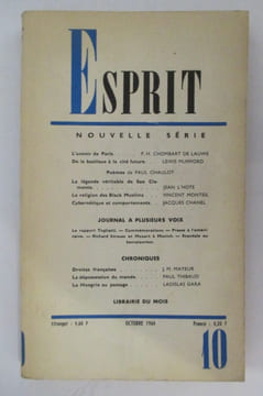 L'avenir de Paris / La légende véritable de San Clemente.... Esprit Nouvelle Série N°331
