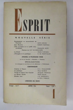 Psychanalyse et souveraineté de l'homme.... Esprit Nouvelle Série N°345