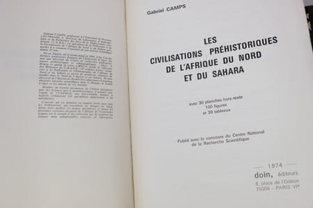 Les Civilisations Préhistoriques de l'Afrique du Nord et du Sahara