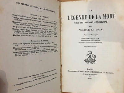 La légende de la mort chez les bretons armoricains - Tome Second