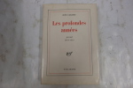 LES PROFONDES ANNEES. Journal 1939-1945.. José Cabanis