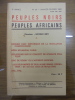 Peuples noirs, peuples africains.  N° 25. Collectif - MONGO BETI