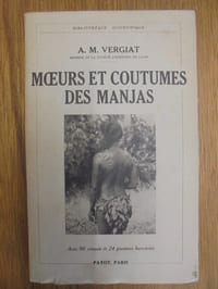 Moeurs et coutumes des Manjas