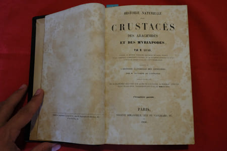 Histoire naturelle des Crustacés, des Arachnides et des Myriapodes